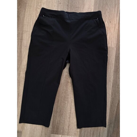 Columbia PFG Black Cropped Pants Size Medium - Picture 1 of 6